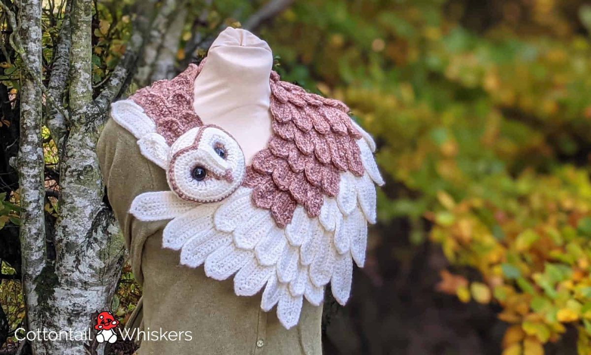 Unique Stylish Amigurumi Owl Shawl Crochet Pattern Cottontail Whiskers