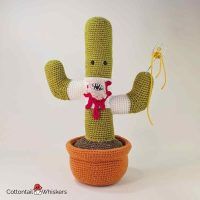 Amigurumi Alien Chest Burster Crochet Cactus Pattern by Cottontail and Whiskers