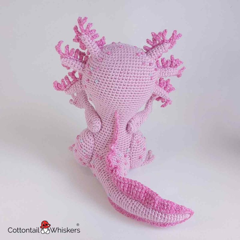 Amigurumi Axolotl Crochet Pattern Mexican Salamander by Cottontail and Whiskers
