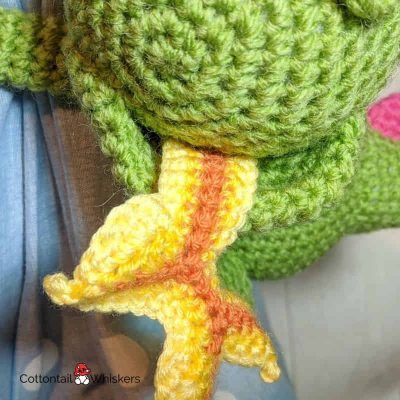 Amigurumi baby crochet dragon tiebacks pattern by cottontail and whiskers