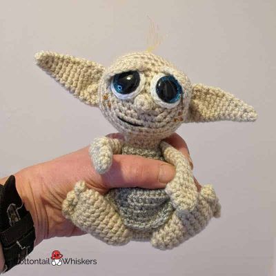 Amigurumi baby house elf doll crochet pattern by cottontail and whiskers