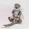 Amigurumi mum and baby otter crochet pattern by cottontail and whiskers