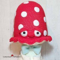 Amigurumi BIG Toadstool Doll Crochet Pattern Sherman by Cottontail and Whiskers