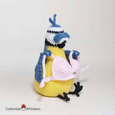 Amigurumi bluetit crochet pattern bob doll by cottontail and whiskers