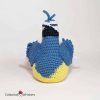 Amigurumi Crochet Blue Tit Pattern Bob Doll by Cottontail and Whiskers