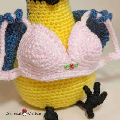 Blue tit amigurumi crochet pattern bob doll by cottontail and whiskers