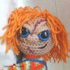 Amigurumi chucky tie backs crochet pattern by cottontail and whiskers