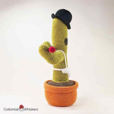 Amigurumi clockwork orange crochet cactus pattern by cottontail and whiskers