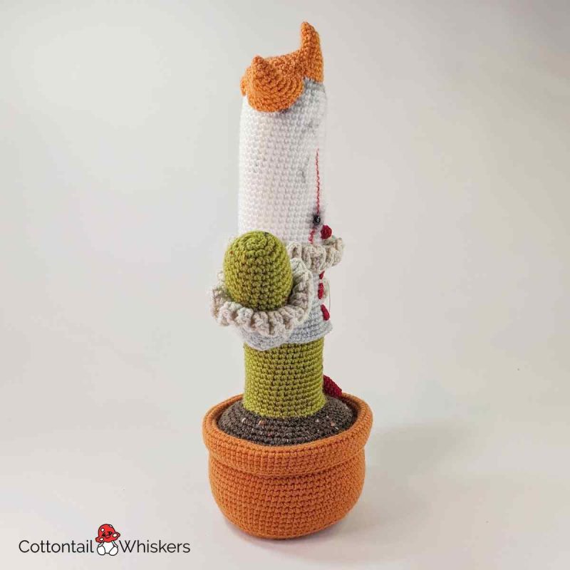 Amigurumi Clown Pennywise Cactus Crochet Pattern by Cottontail and Whiskers