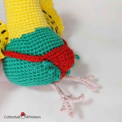Amigurumi crochet budgie smuggler pattern by cottontail and whiskers