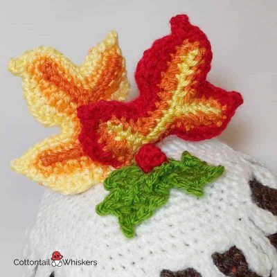 1 Hot Gift Amigurumi Crochet Christmas Pudding Doorstop Pattern