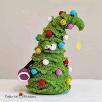 Amigurumi Crochet Christmas Tree Door Stop Pattern by Cottontail and Whiskers