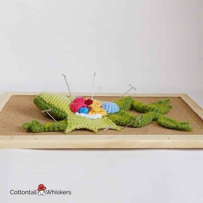 Amigurumi crochet frog dissection pattern by cottontail and whiskers
