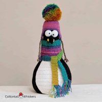 Amigurumi Crochet Penguin Doorstop Pattern by Cottontail and Whiskers