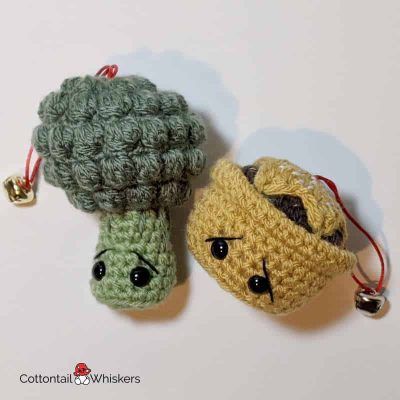 Amigurumi food christmas crochet patterns by cottontail and whiskers