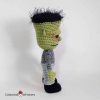 Amigurumi frankenstein crochet doll pattern by cottontail and whiskers