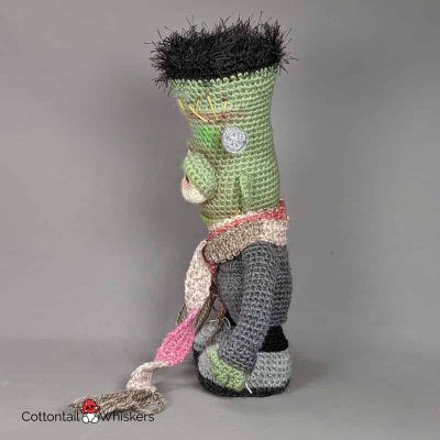 Amigurumi frankenstein monster crochet pattern by cottontail and whiskers