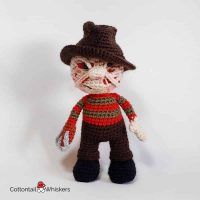 Amigurumi Freddy Krueger Crochet Doll Pattern by Cottontail and Whiskers