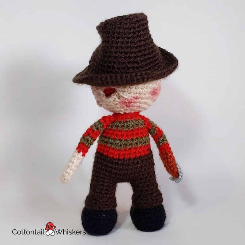 Nightmare Amigurumi Freddy Krueger Crochet Doll Pattern Cottontail