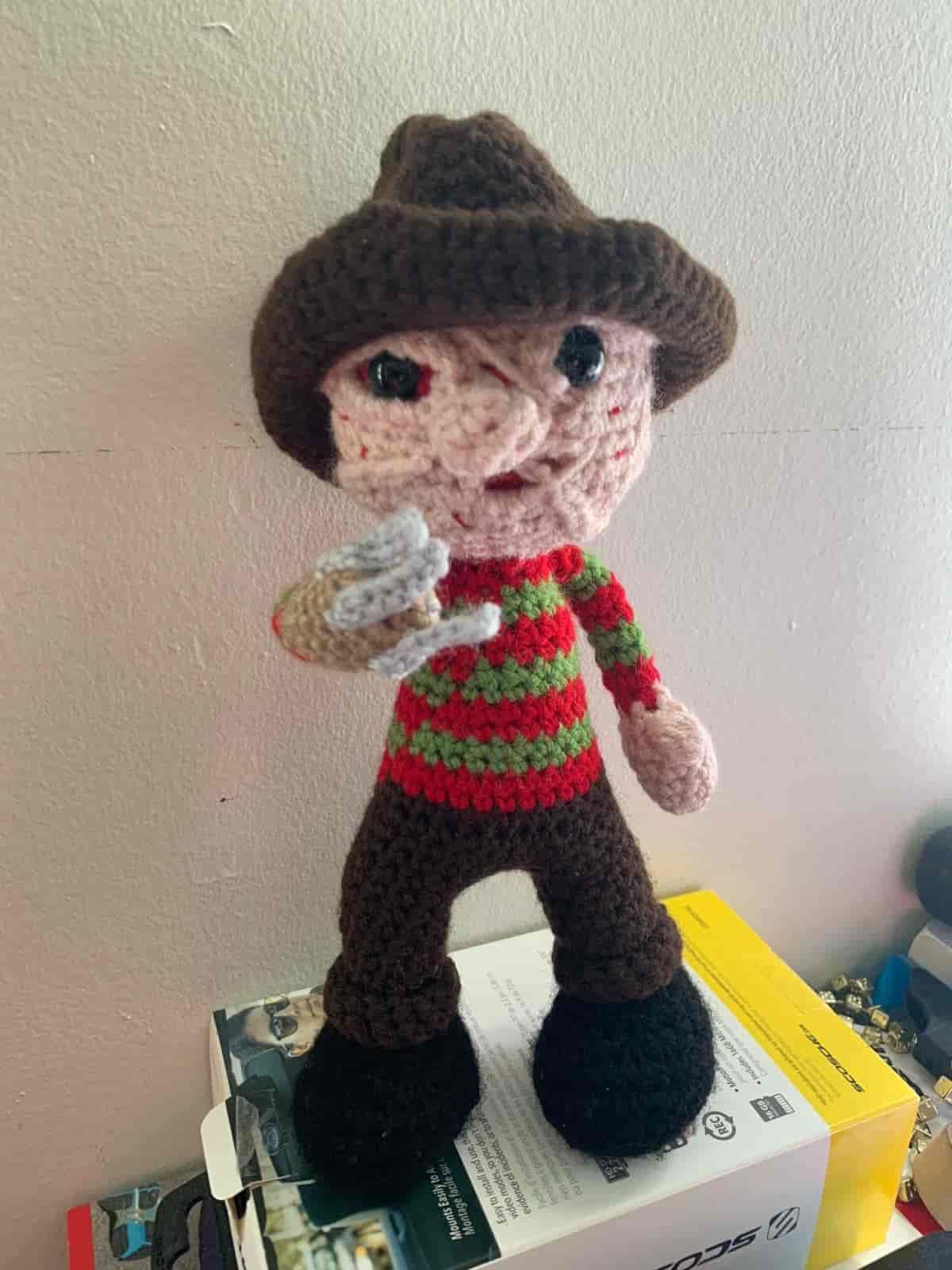 Amigurumi Freddy Krueger Crochet Pattern Review by Brianne Blaikie for Cottontail Whiskers