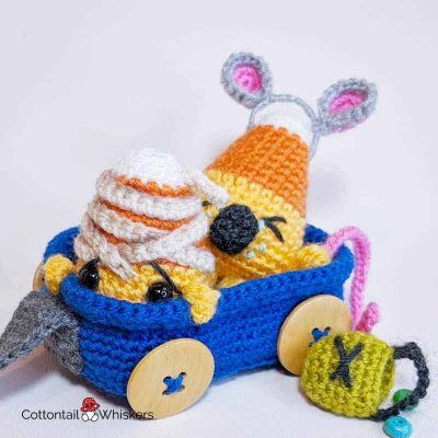 Amigurumi halloween candy corn crochet pattern by cottontail and whiskers