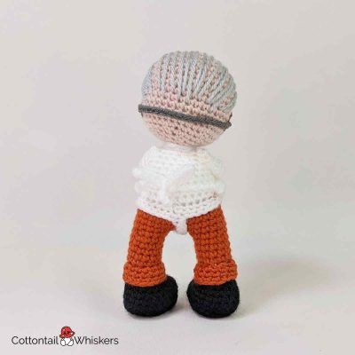 Amigurumi halloween hannibal lecter doll crochet pattern by cottontail and whiskers