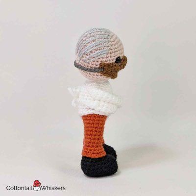 Amigurumi halloween hannibal lecter doll crochet pattern by cottontail and whiskers