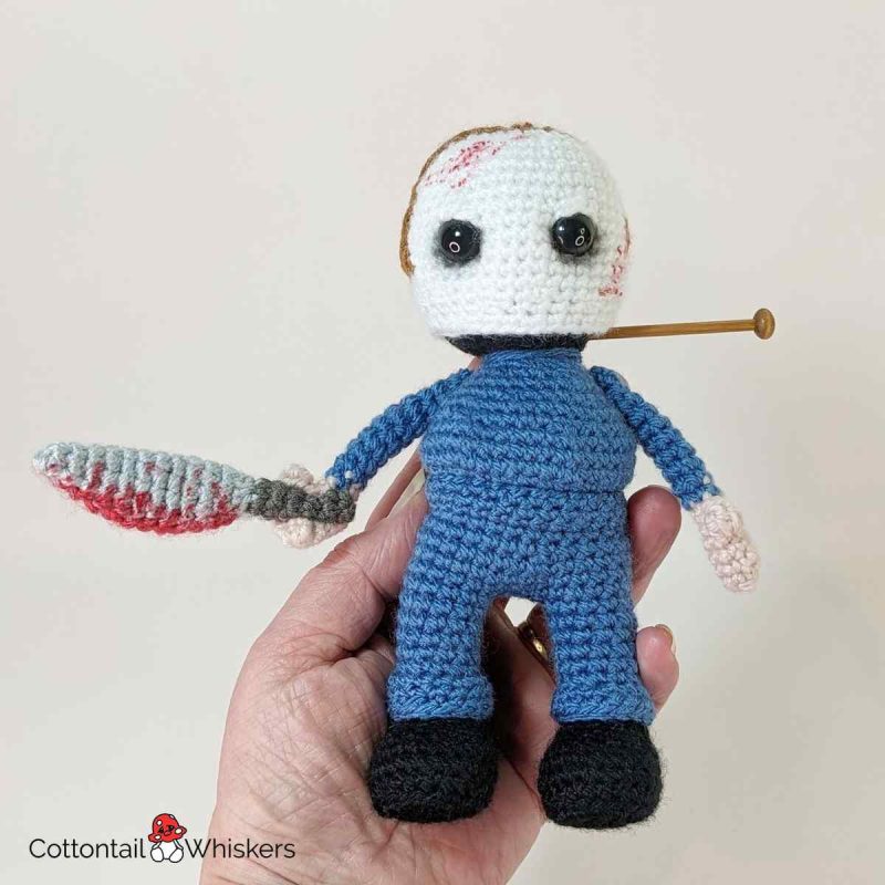 Bloody Amigurumi Halloween Michael Myers Doll Crochet Pattern
