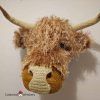 Amigurumi highland cow crochet head pattern by cottontail and whiskers