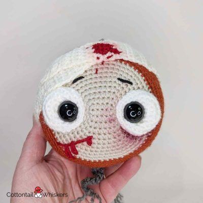 Amigurumi horse chestnut buckeye fight club crochet conkers pattern by cottontail and whiskers