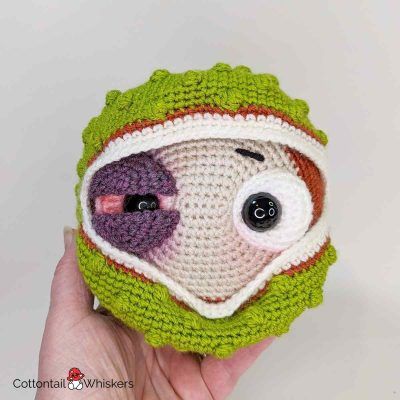Amigurumi horse chestnut buckeye fight club crochet conkers pattern by cottontail and whiskers