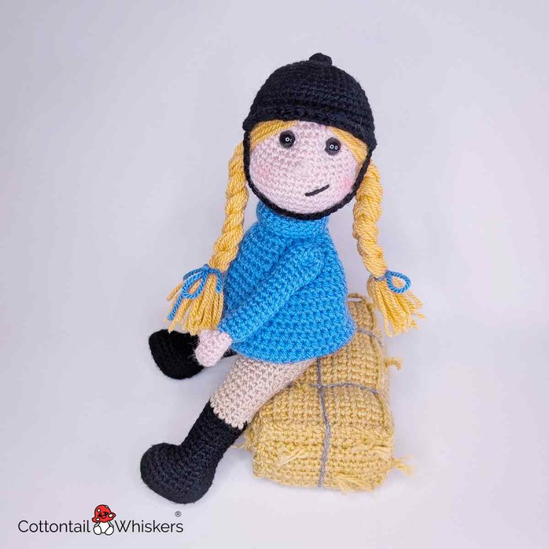 Amigurumi Horse Rider Crochet Patterns Set by Cottontail and Whiskers