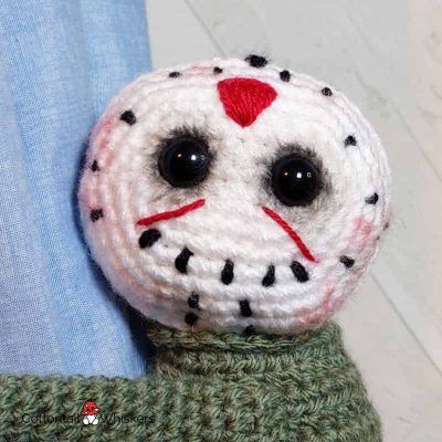 Amigurumi jason crochet tiebacks pattern by cottontail and whiskers