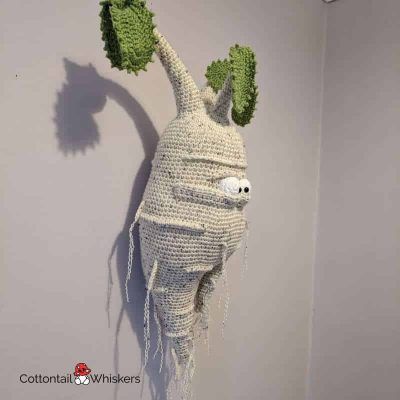 Amigurumi mandrake doll crochet pattern by cottontail and whiskers