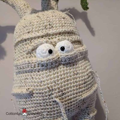 Amigurumi mandrake doll crochet pattern by cottontail and whiskers