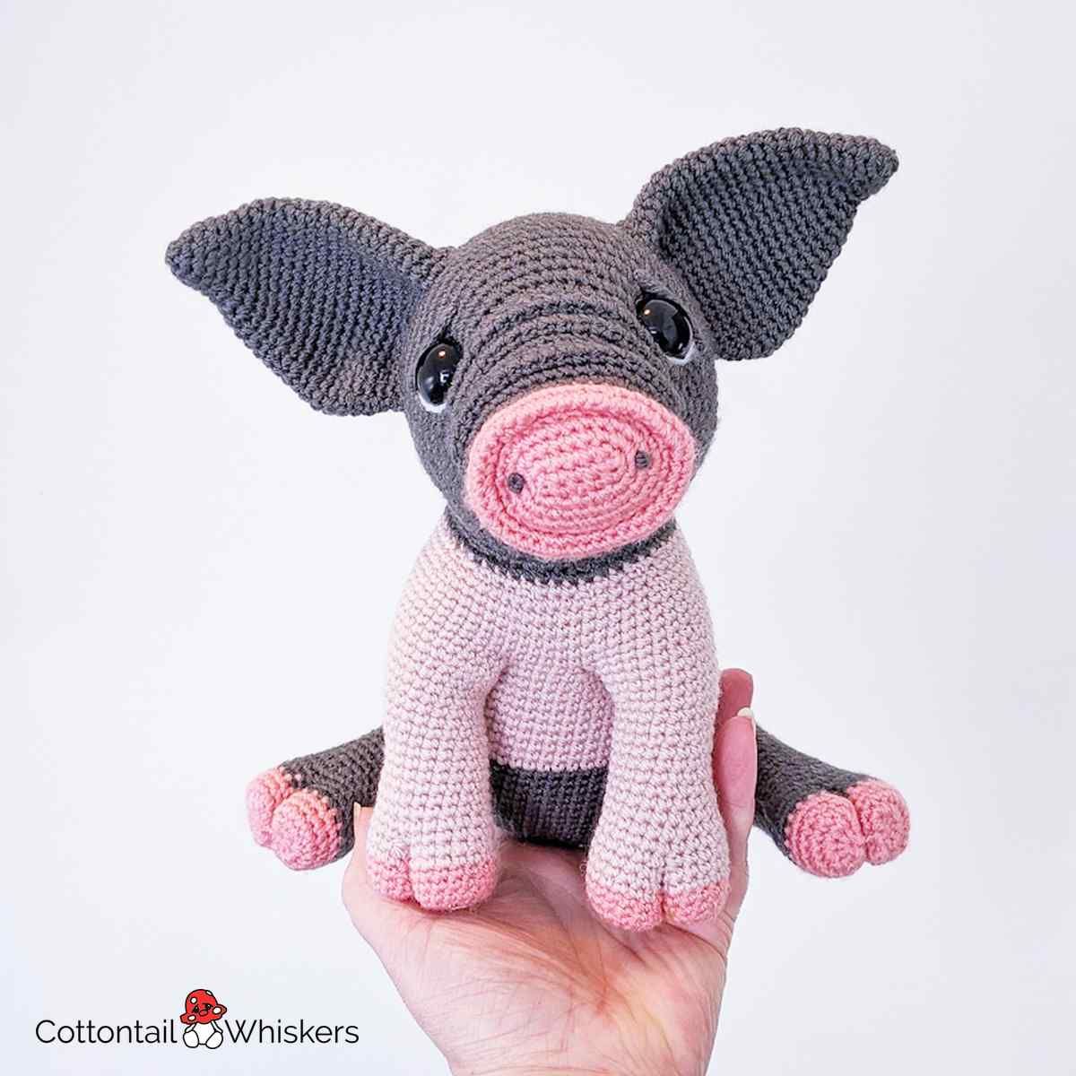 Adorable Amigurumi Pig Piggy Piglet Crochet Pattern Cottontail & Whiskers