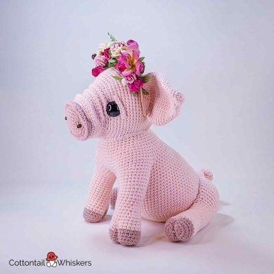 Adorable Amigurumi Pig Piggy Piglet Crochet Pattern - Cottontail & Whiskers