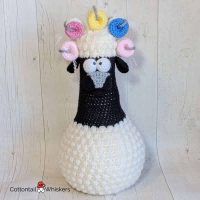 Amigurumi Sheep Door Stop Crochet Pattern by Cottontail and Whiskers