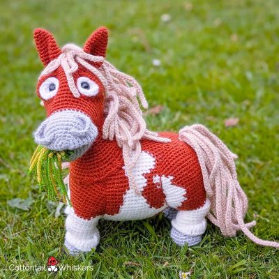 Amigurumi Shetland Pony Crochet Horse Pattern by Cottontail and Whiskers