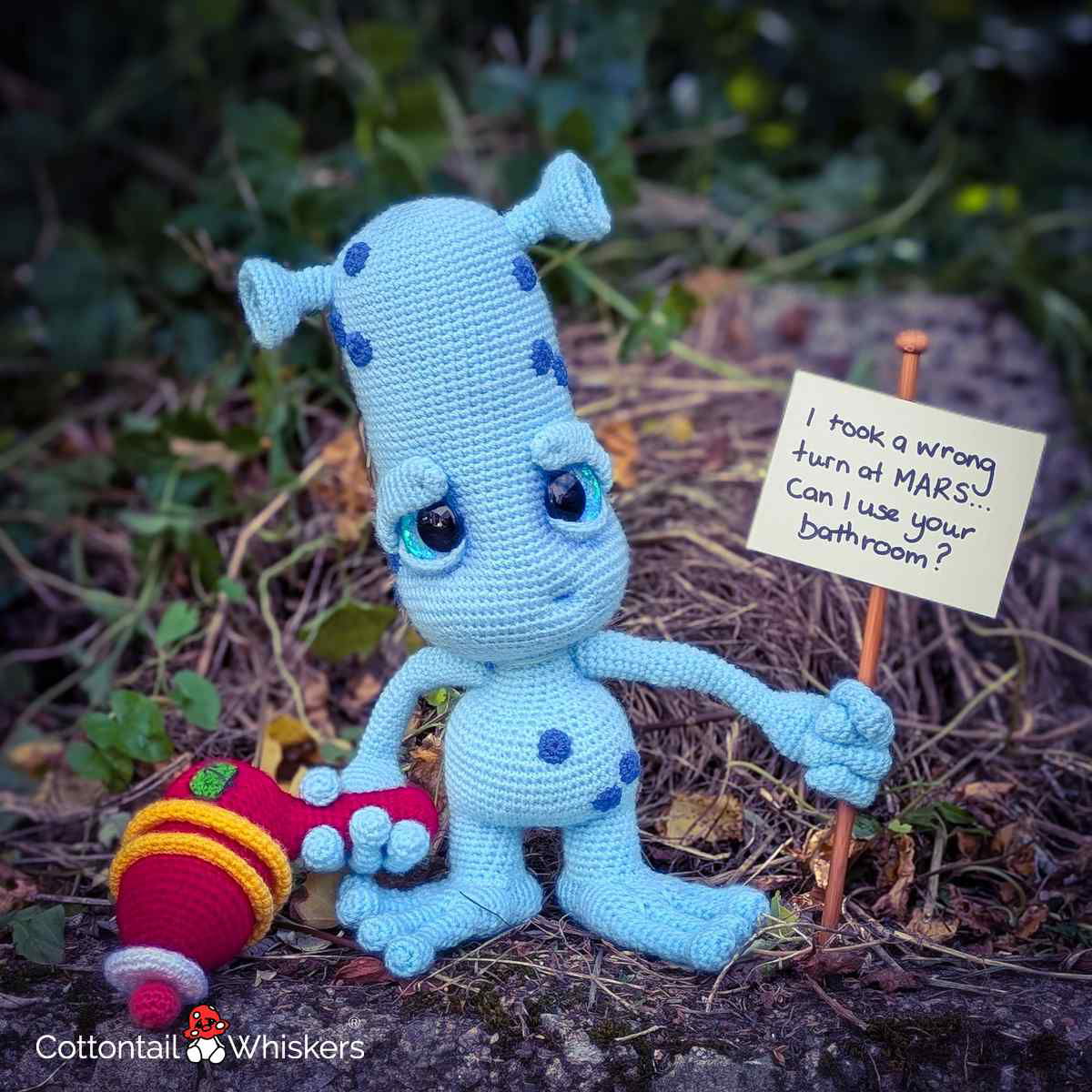 Desperate Amigurumi Space Alien Crochet Pattern Zapper