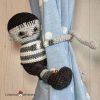 Amigurumi tie backs pugsley addams crochet pattern by cottontail and whiskers