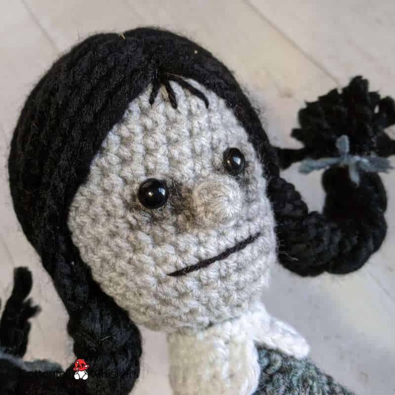Wednesday Addams Wool Doll / Wednesday Addams Doll Amigurumi 