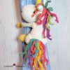 Amigurumi unicorn tie backs crochet pattern by cottontail and whiskers