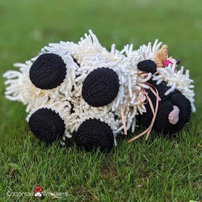 Amigurumi valais sheep crochet pattern by cottontail and whiskers