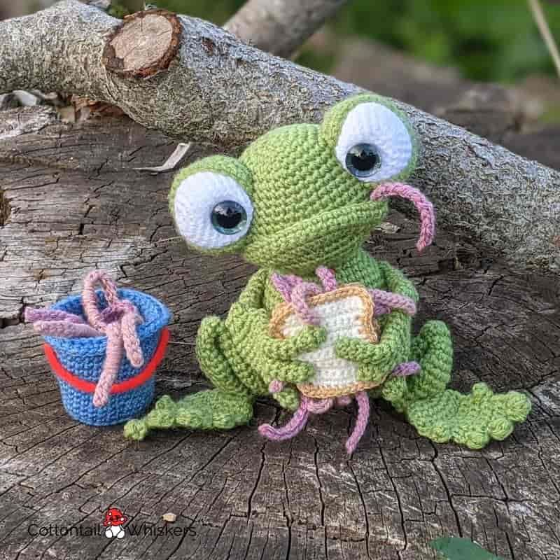 Frog Crochet, Amigurumi, Stuffed Animal, Kids Toy, Plushy