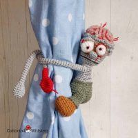 Amigurumi Zombie Tie Backs Crochet Pattern by Cottontail and Whiskers