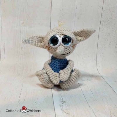 Baby house elf doll crochet pattern by cottontail and whiskers