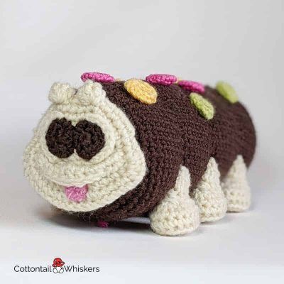 Caterpillar cake amigurumi crochet pattern by cottontail and whiskers