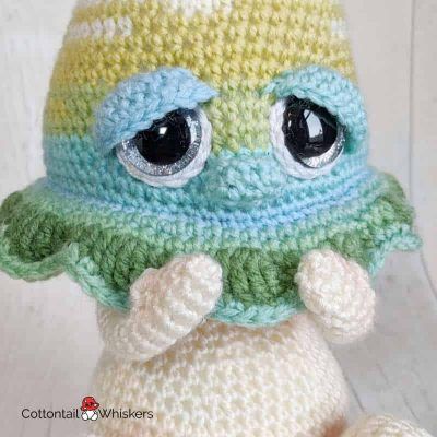 Crochet amigurumi mushroom pattern george by cottontail and whiskers