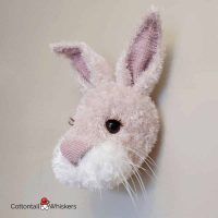Crochet Bunny Rabbit Head Pattern by Cottontail and Whiskers